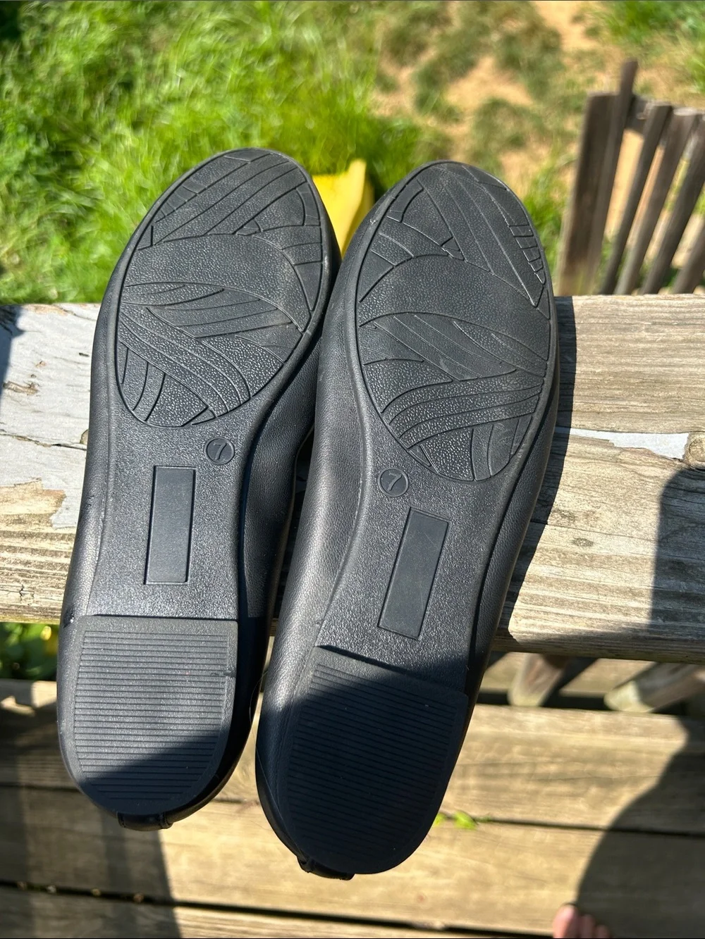 SO Women's Black Bow Ballet Flats